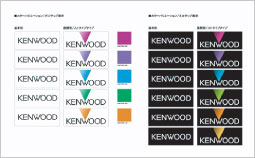KENWOOD ロゴ展開パターン